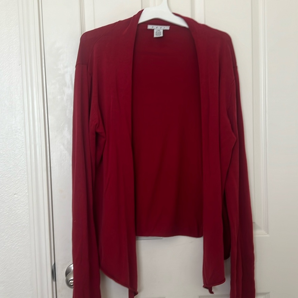 Cabi red cardigan